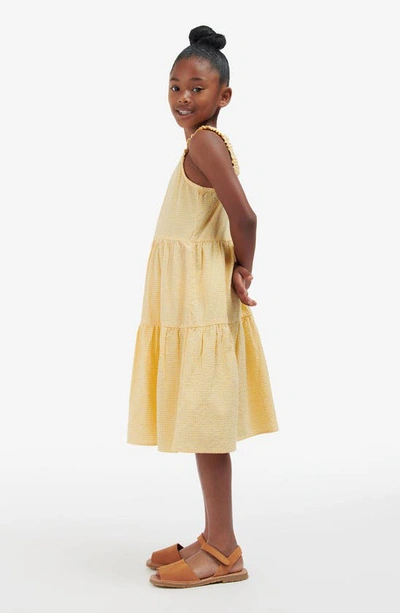 Shop Barbour Kids' Mia Gingham Sunrise Cotton Dress