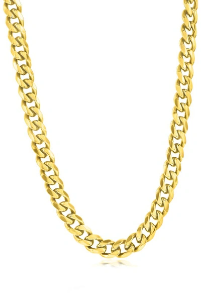 Shop Blackjack Cuban Link Necklace In Gold
