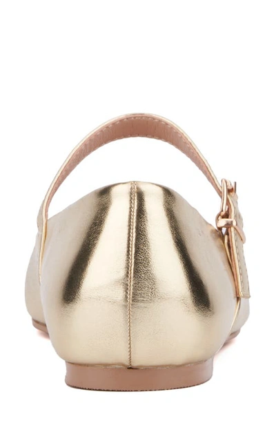 New York And Company Page Mary Jane Ballet Flat In Gold