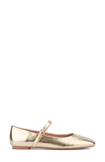 Shop New York And Company Page Mary Jane Ballet Flat In Gold