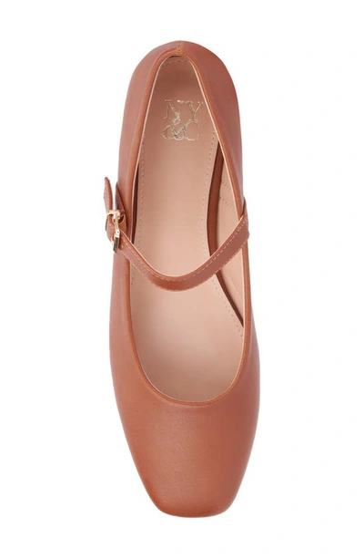 New York And Company Page Mary Jane Ballet Flat In Cognac