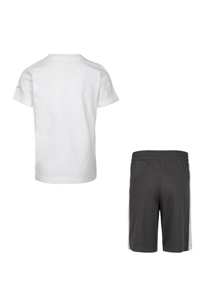Shop Nike 'just Do It' T-shirt & Shorts Set In Iron Grey