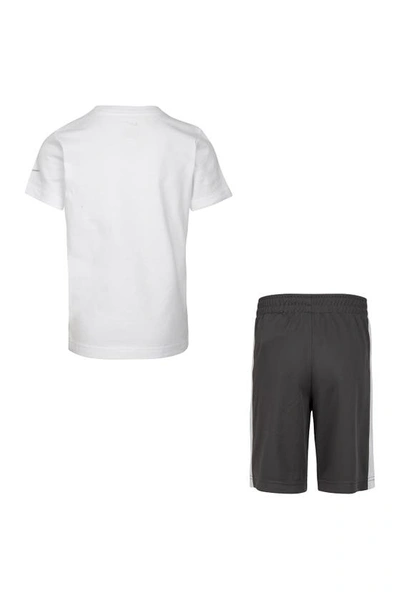 Nike 'just Do It' T-shirt & Shorts Set In Iron Grey