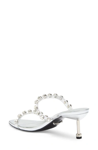 Shop Rebecca Minkoff Juliana Crystal Sandal In Silver
