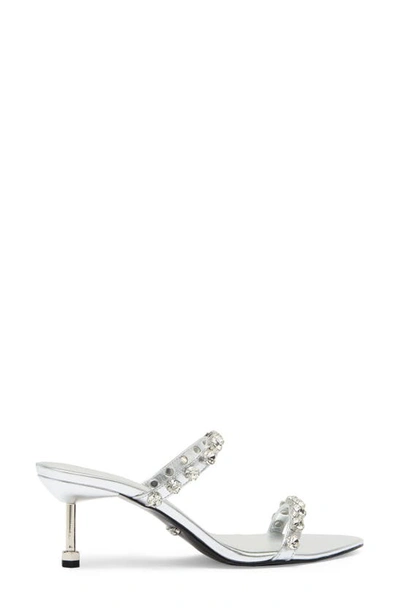Shop Rebecca Minkoff Juliana Crystal Sandal In Silver