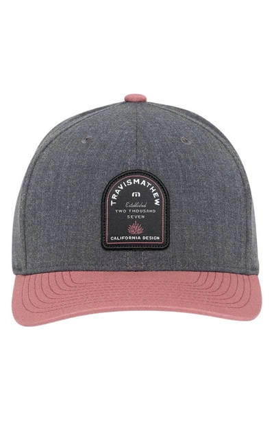 Shop Travis Mathew Travismathew Upsell Baseball Cap In Heather Grey Pinstripe