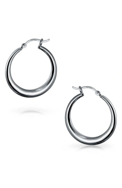 Shop Bling Jewelry Sterling Silver Tube Hoop Earrings