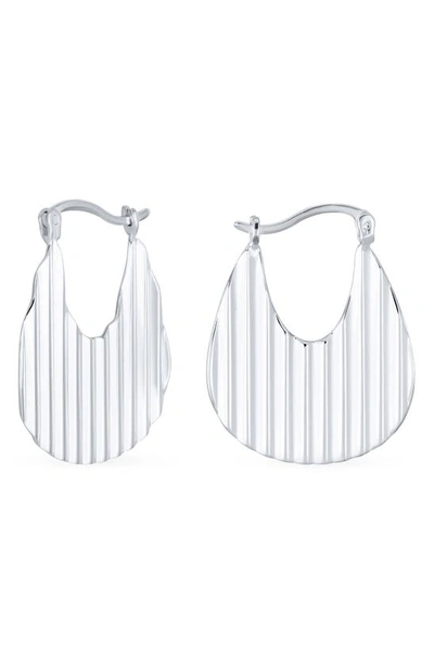 Shop Bling Jewelry Sterling Silver Geometric Hoop Earrings