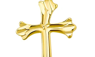 Bling Jewelry Holy Cross Rosary Y-necklace In Gold-tone Mary