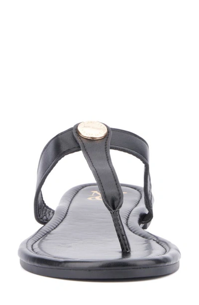 New York And Company Women's Adonia Flat Sandal In Black