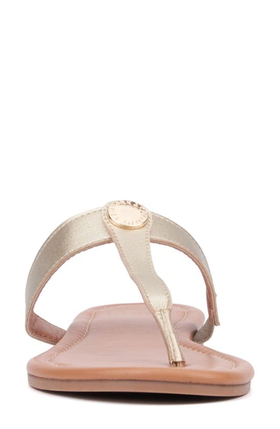 New York And Company Women's Adonia Flat Sandal In Gold