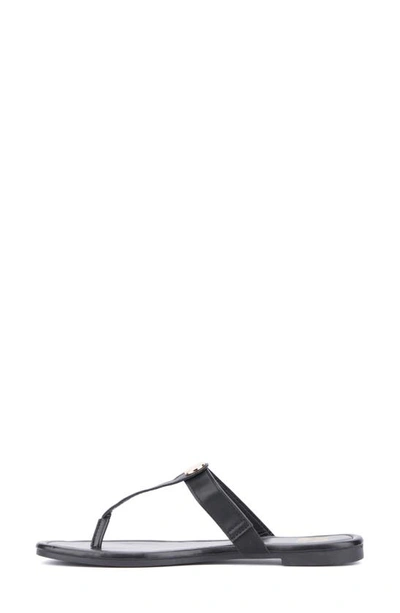New York And Company Women's Adonia Flat Sandal In Black
