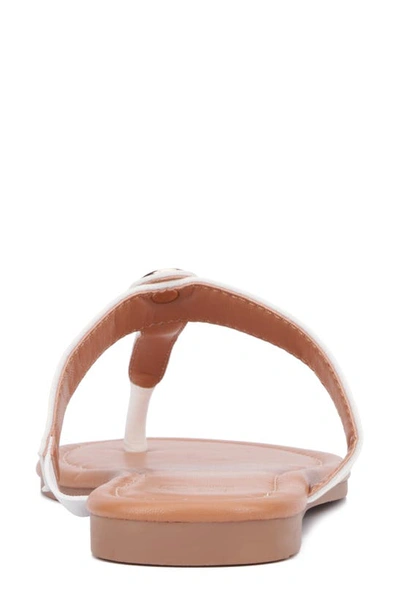 New York And Company Women's Adonia Flat Sandal In White