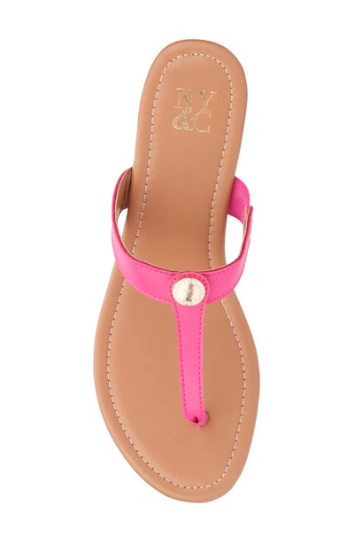New York And Company Women's Adonia Flat Sandal In Pink