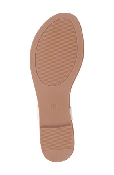 New York And Company Women's Adonia Flat Sandal In White