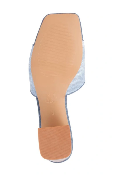 New York And Company Women's Felice Block Heel Sandal In Blue Combo
