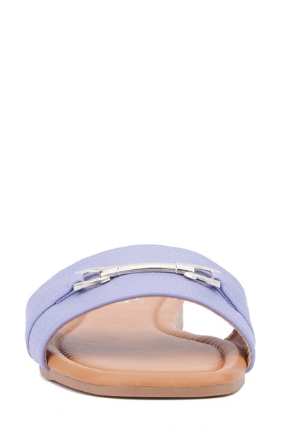Shop New York And Company Naia Slide Sandal In Lavender