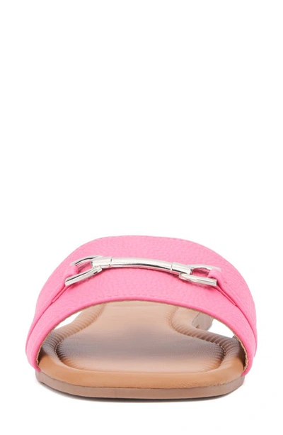 Shop New York And Company Naia Slide Sandal In Pink