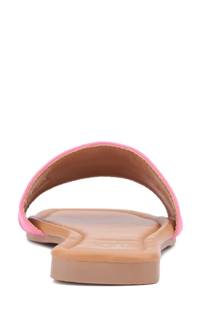 Shop New York And Company Naia Slide Sandal In Pink