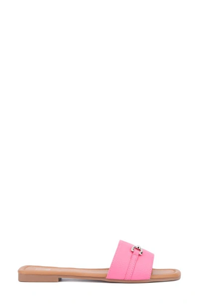 Shop New York And Company Naia Slide Sandal In Pink