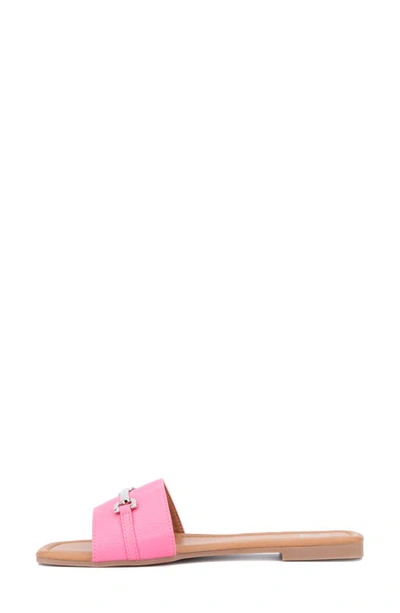 Shop New York And Company Naia Slide Sandal In Pink