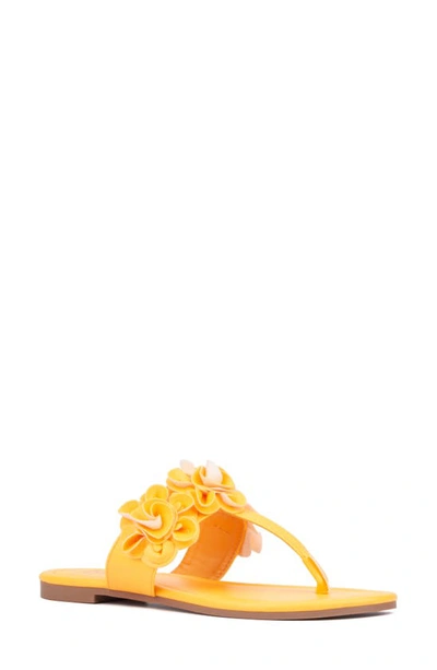 Shop New York And Company Liana Sandal In Orange Sorbet