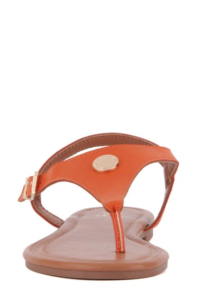 New York And Company Women's Nari Flat Sandal In Orange