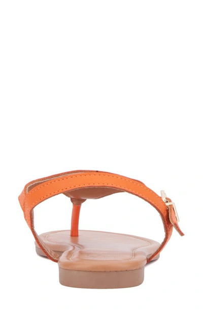 New York And Company Women's Nari Flat Sandal In Orange