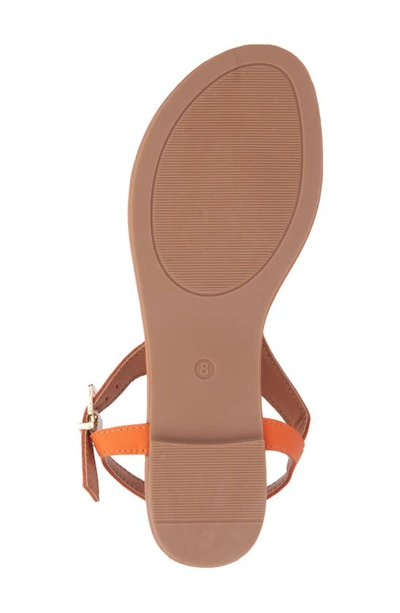 New York And Company Women's Nari Flat Sandal In Orange
