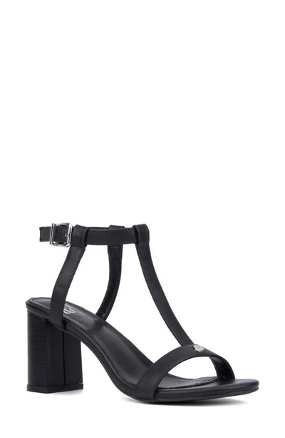 Shop New York And Company Livvy Block Heel Sandal In Black