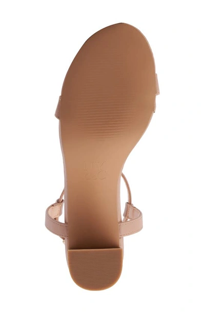 Shop New York And Company Livvy Block Heel Sandal In Beige