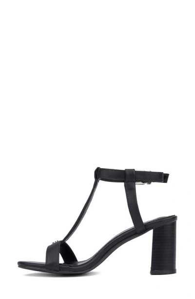 Shop New York And Company Livvy Block Heel Sandal In Black