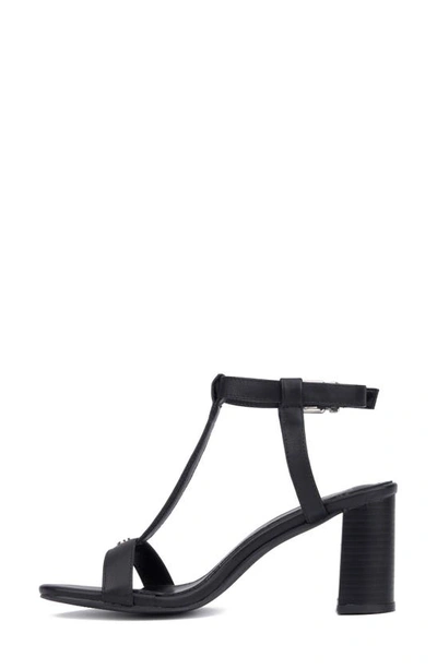 New York And Company Livvy Block Heel Sandal In Black