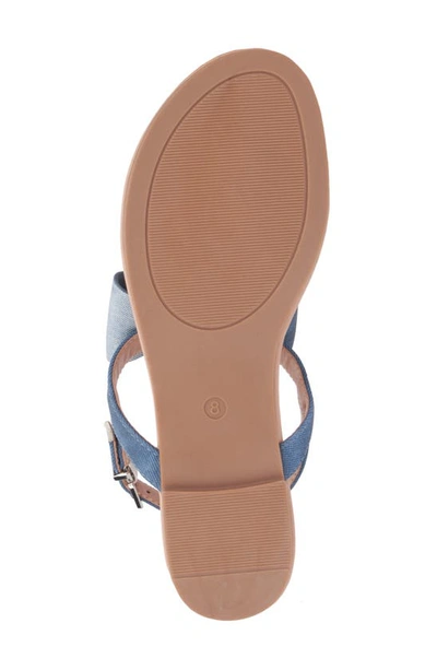 New York And Company Women's Abril Flat Sandal In Blue Combo