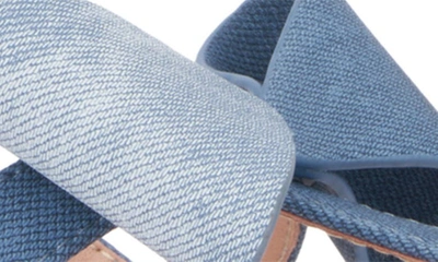 New York And Company Women's Abril Flat Sandal In Blue Combo