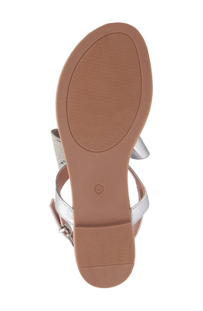 New York And Company Women's Abril Flat Sandal In Silver Combo