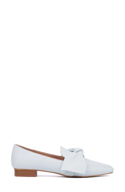 Shop New York And Company Dominica Bow Loafer In Pastel Blue