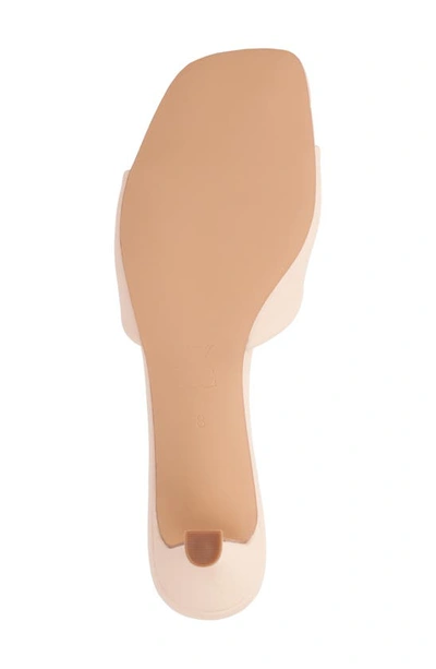 New York And Company Gaia Womens Solid Faux Leather Heels In Beige