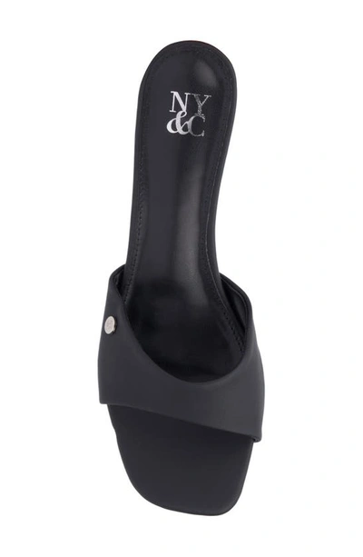 New York And Company Women's Gaia Kitten Heel Sandal In Black