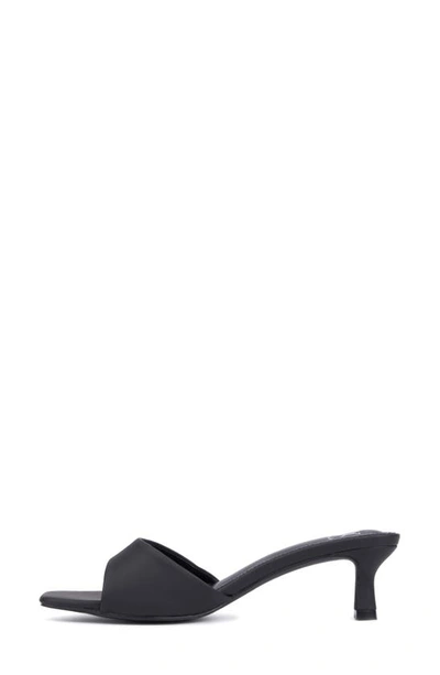 Shop New York And Company Gaia Kitten Heel Sandal In Black
