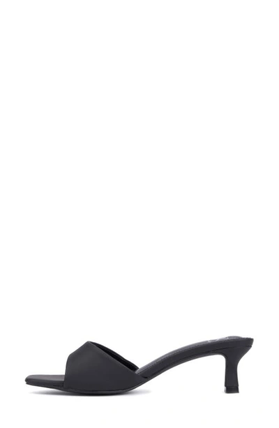 New York And Company Women's Gaia Kitten Heel Sandal In Black