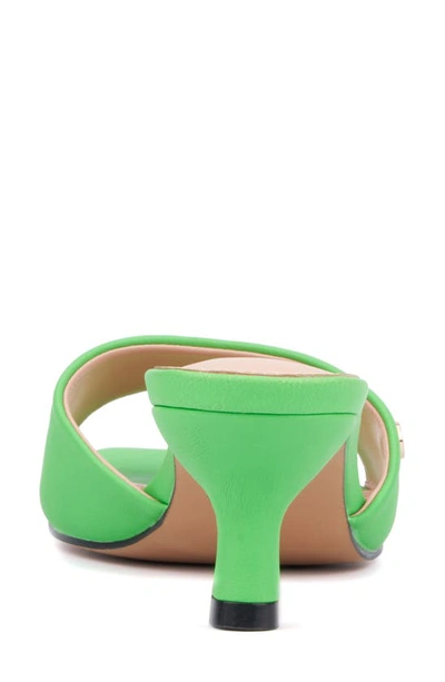 New York And Company Women's Gaia Kitten Heel Sandal In Green