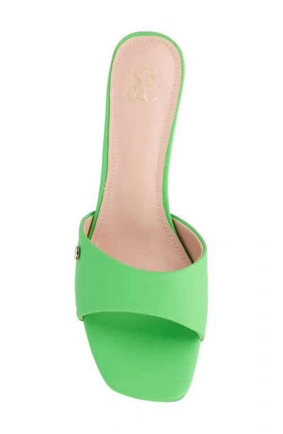 New York And Company Women's Gaia Kitten Heel Sandal In Green