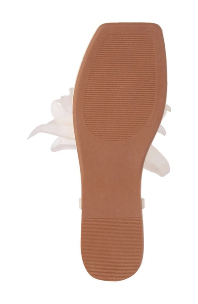 New York And Company Big Flower Women's T-strap Sandal In Bone