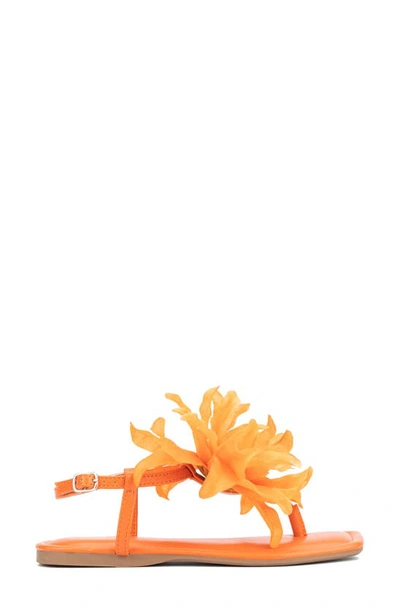 New York And Company Flora Sandal In Orange