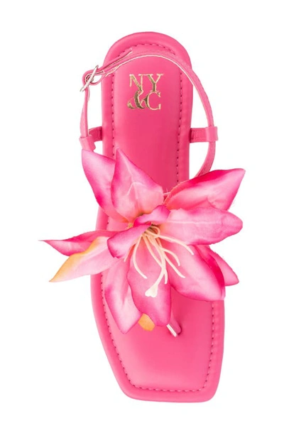 New York And Company Flora Sandal In Pink
