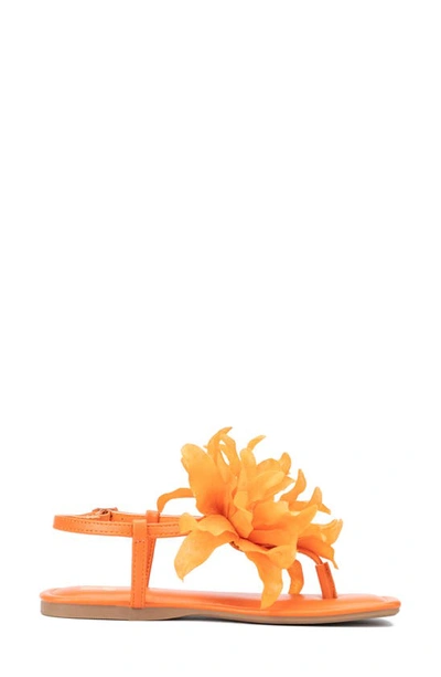 New York And Company Flora Sandal In Orange