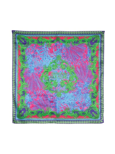 Shop Versace Jeans Couture Baroque Print Scarf In Multicolour