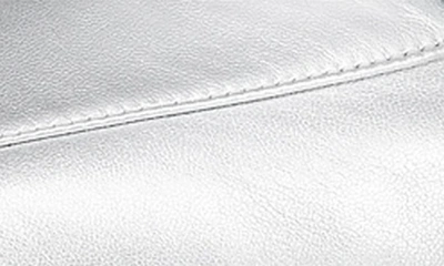 Shop Christian Louboutin Metallic Moc Toe Loafer In Silver
