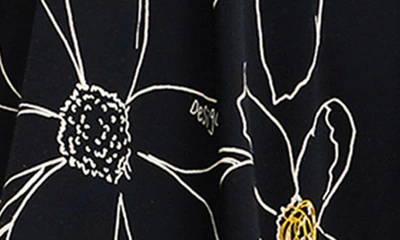 Desigual Margaritis Floral Stretch Cotton T-shirt Dress In Black